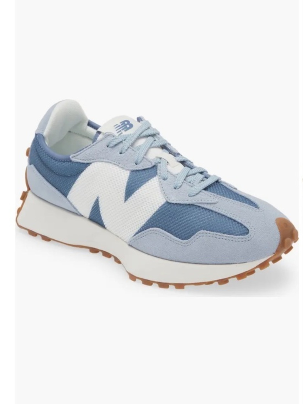 New Balance 327 MS327MQ Sneakers Blue White Gum Sole Women’s 6.5 / Men’s 5